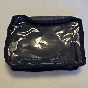 thirty-one Blue and Gray Cosmetic Bag with Clear Front